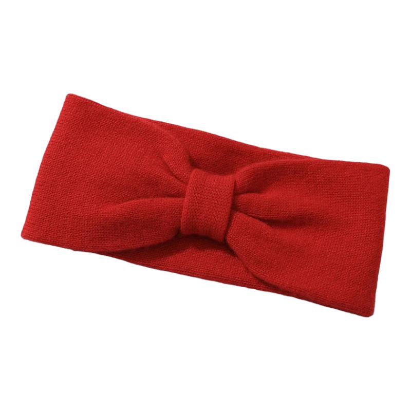 Headband Cachemire Rouge Foncé 24*11cm