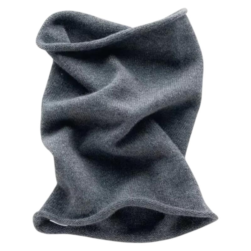 Cache Cou Cachemire Femme - Gris Foncé - 30*22cm