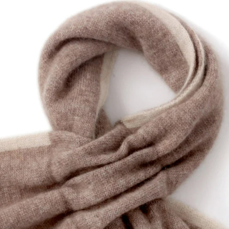 Écharpe Cachemire Marron Marron 83*18cm