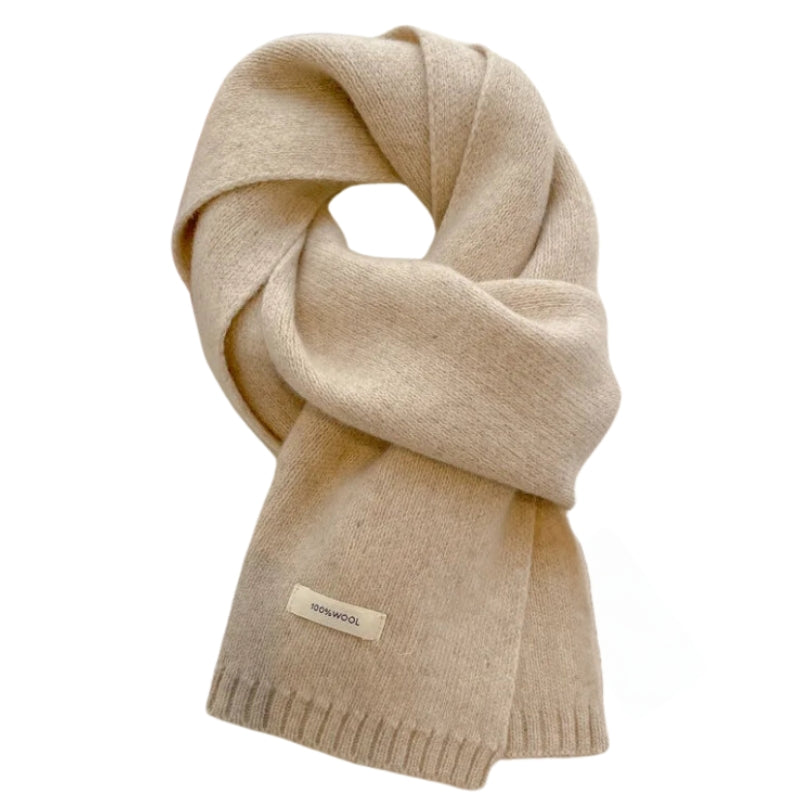 Écharpe Beige en Laine Beige 160*20cm