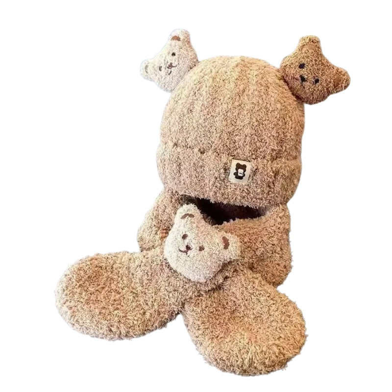 Ensemble Bonnet Echarpe Enfant Marron