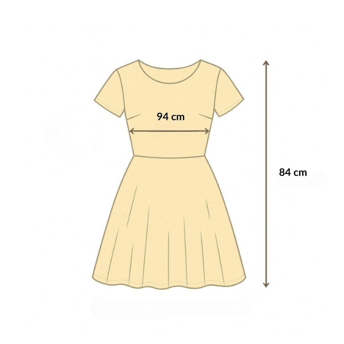 Robe Paréro Bohème Courte à Dentelle Transparente guide des dimensions - Noir