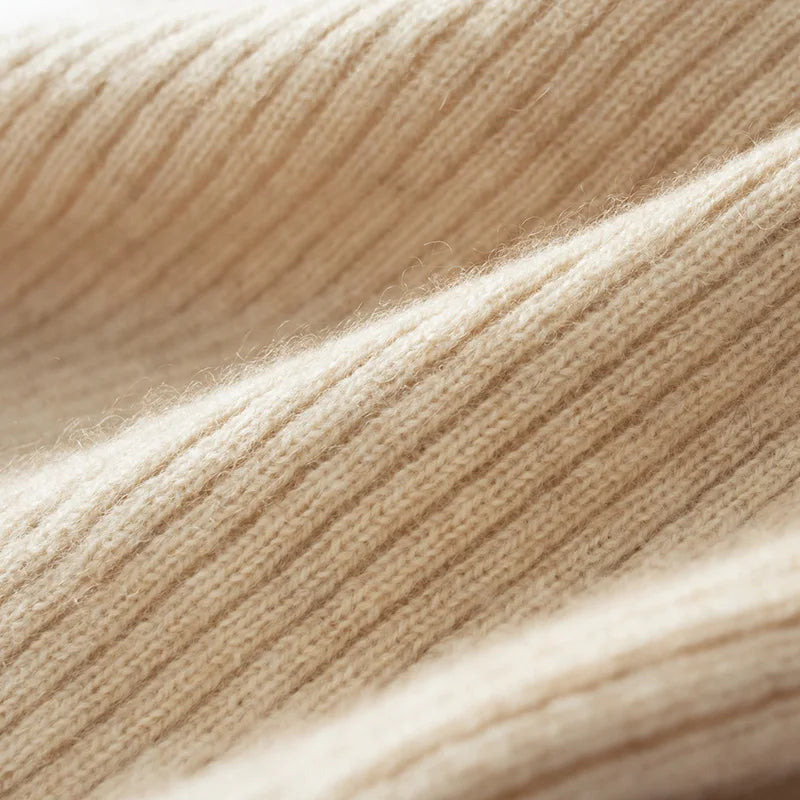 Cache Cou Cachemire Beige 35*22cm
