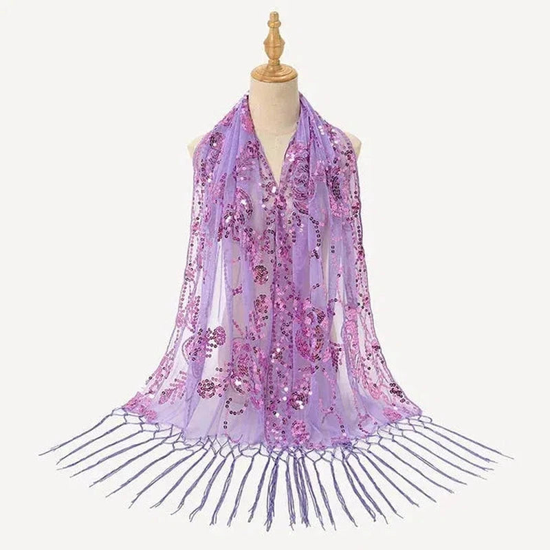 Etole Femme Pour Mariage Violet et Fuchsia 135*175cm