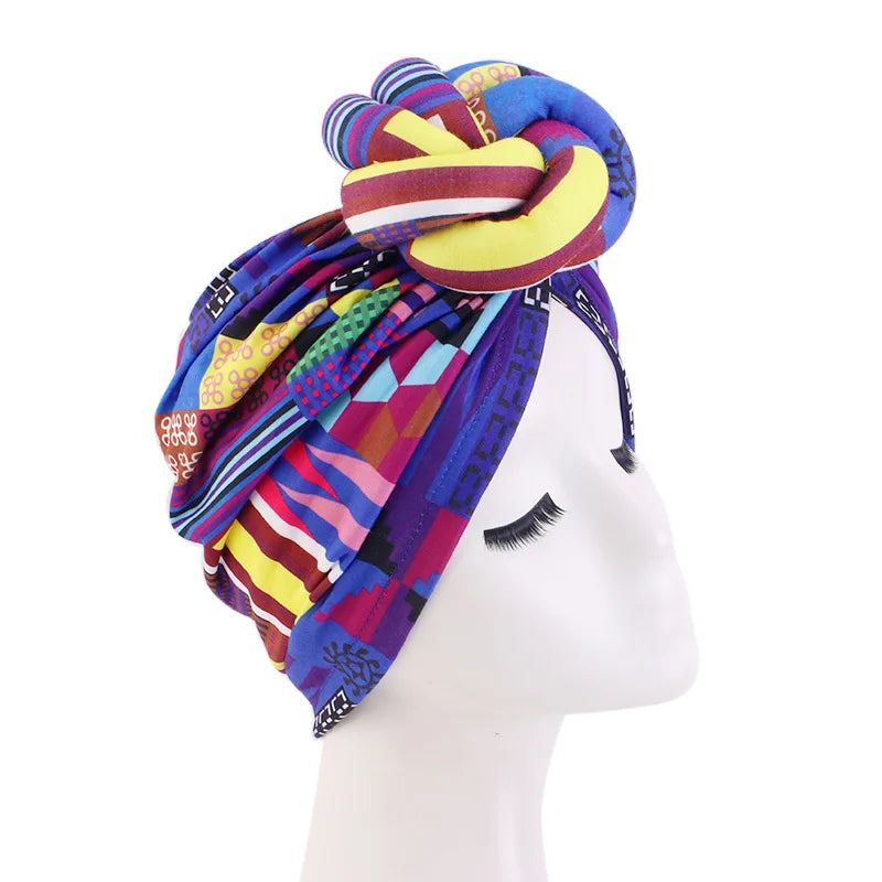 Foulard Africain Femme Bleu Royal