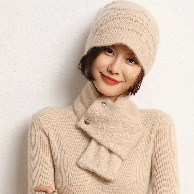 Echarpe Snood Beige Beige 80*10cm