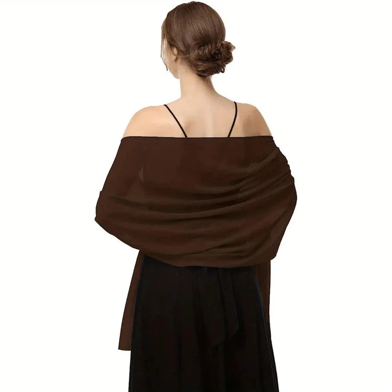 Etole Femme Chic Marron Chocolat 180*75cm