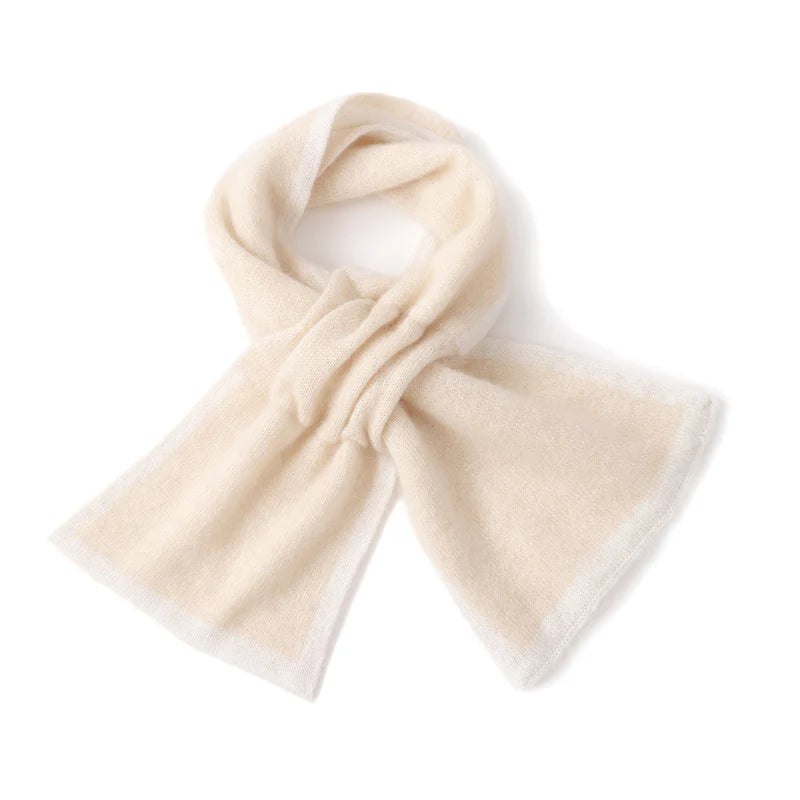 Écharpe Cachemire Blanc Cassé Blanc Cassé 83*18cm