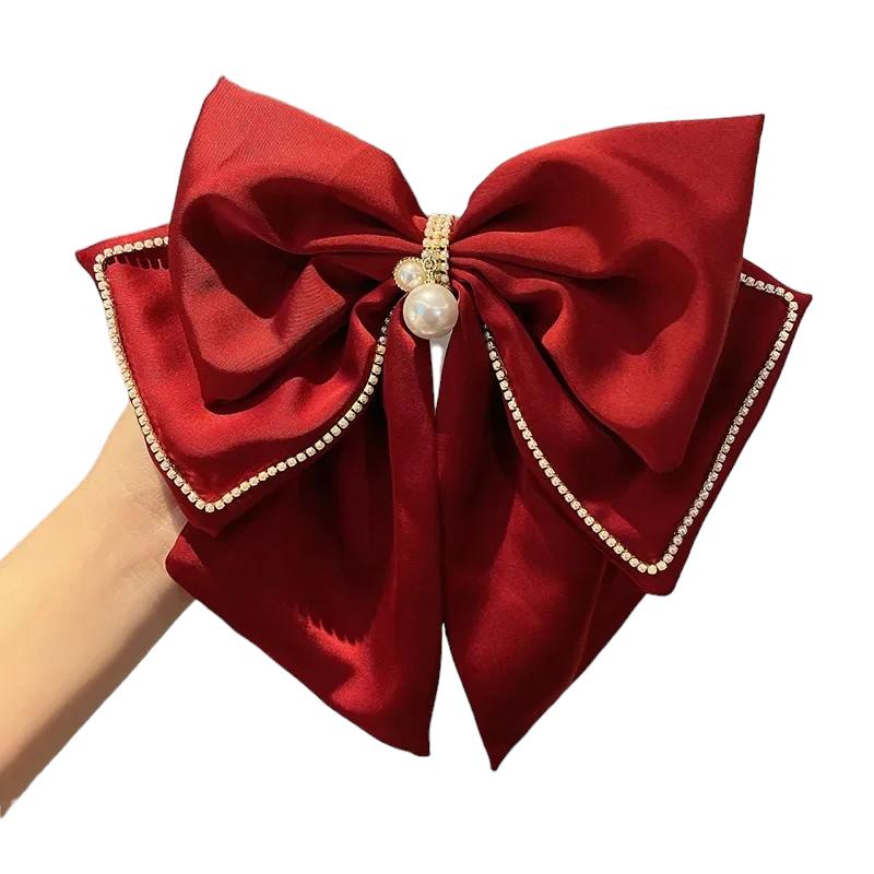 Noeud Papillon Foulard Cheveux Rouge