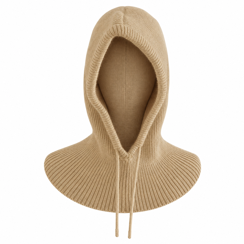 Echarpe Cagoule Beige 55-60cm