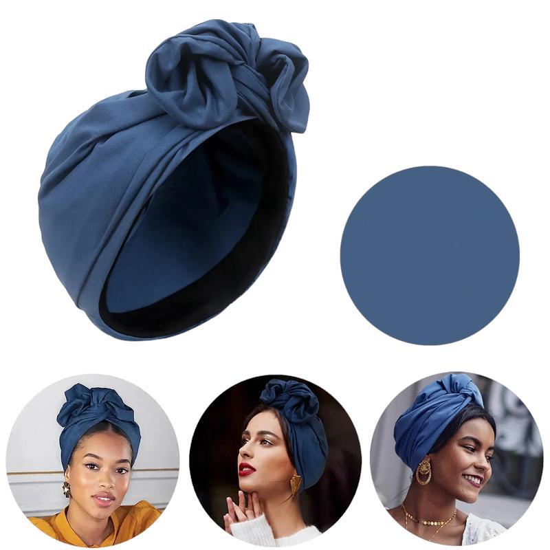 Turban Vintage Bleu Marine 