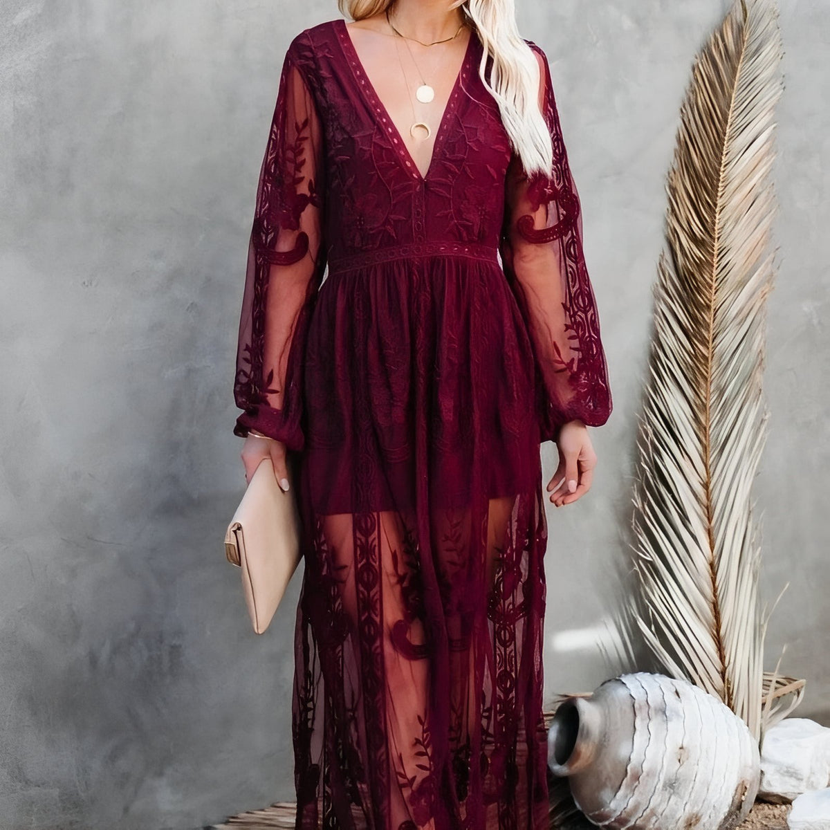 Sublime Robe Paréo Blanche - Rouge
