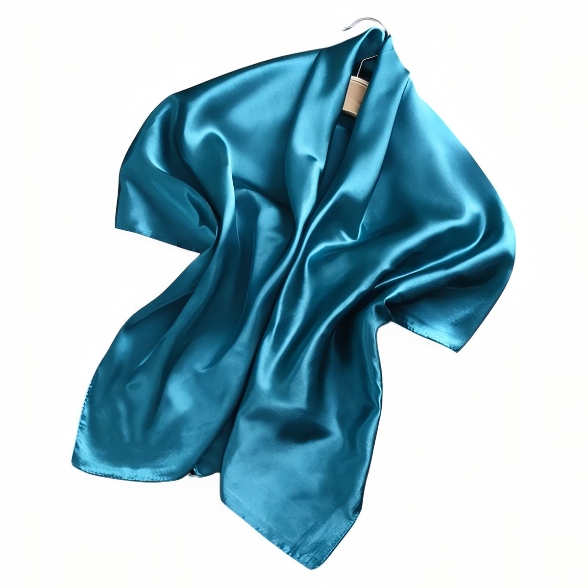 Petit Châle Etole de Soirée - Turquoise - 90x90cm