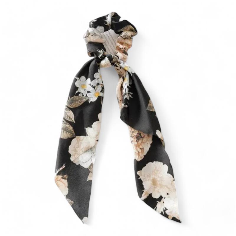 Chouchou Foulard Cheveux Noir 