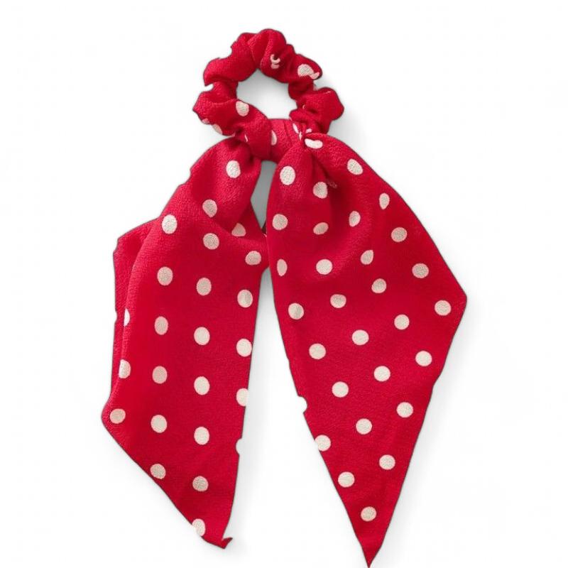 Chouchou à Pois Rouge et Blanc 