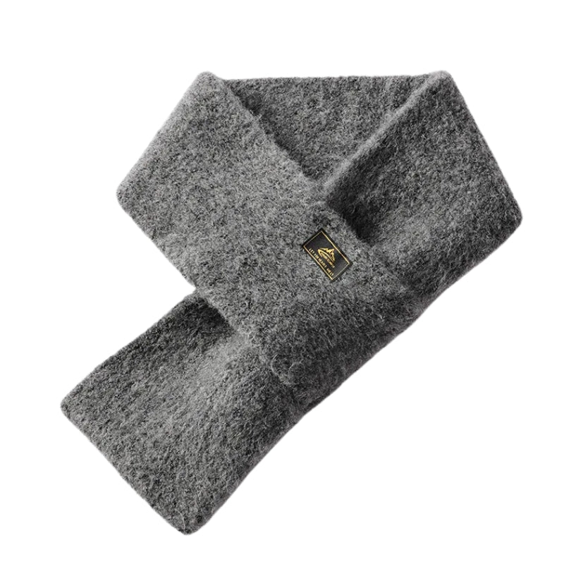 Echarpe Homme Duveteuse - Gris Foncé - 77*11cm