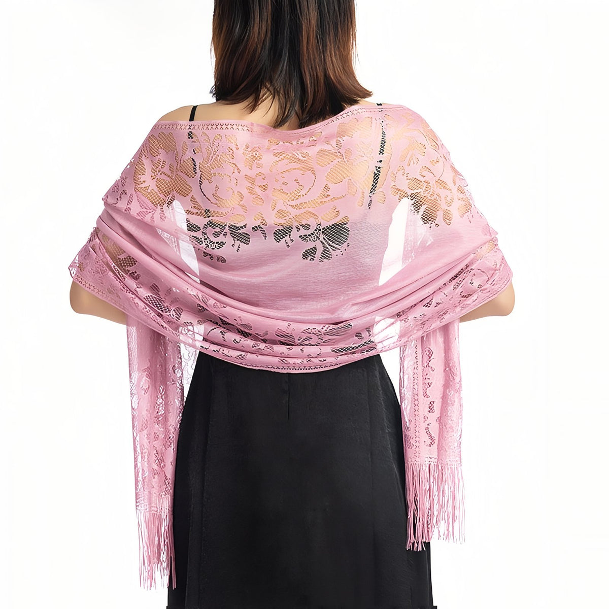 Etole Cérémonie Femme Dentelle - Rose - 185*65cm