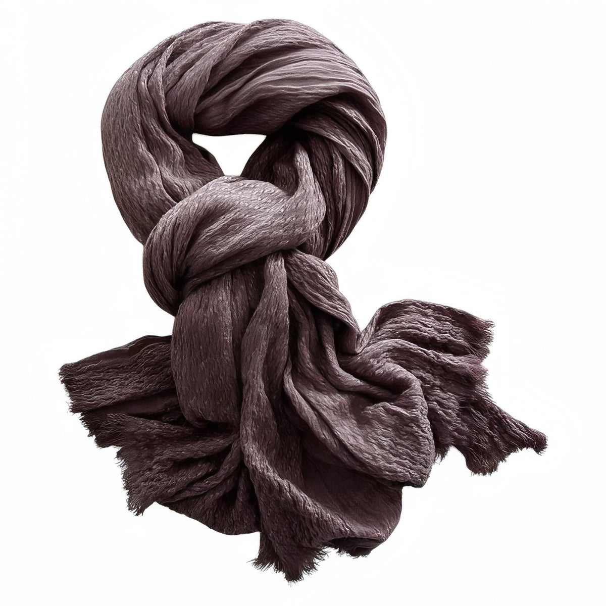 Chèche Coton Crêpé - Mauve Doux - 200*90cm