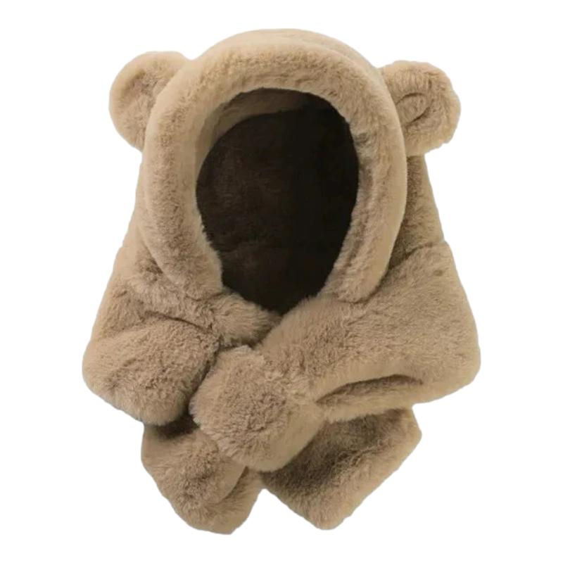 Capuche Echarpe Enfant Taupe 46-50cm / 6-24 mois
