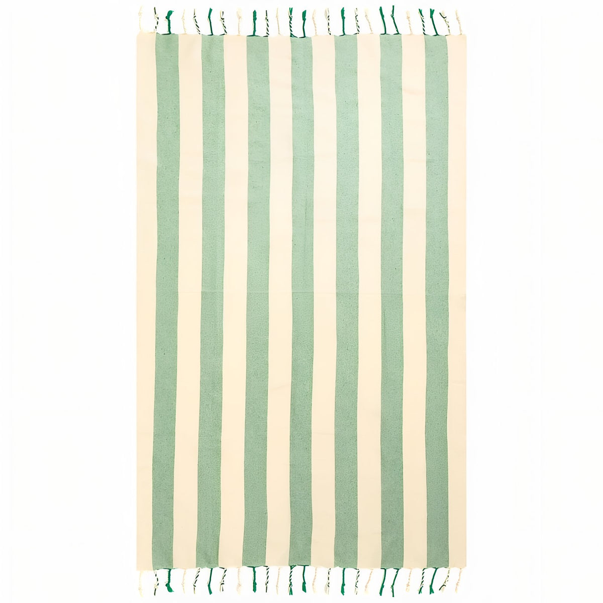 Drap de Plage Fouta vue de face - Vert
