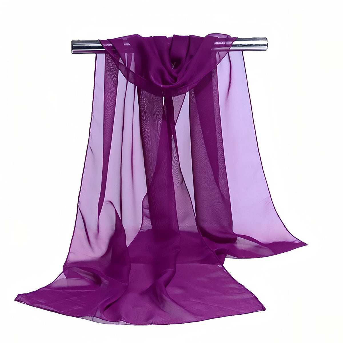 Châle de Soirée Femme - Violet - 160x50cm