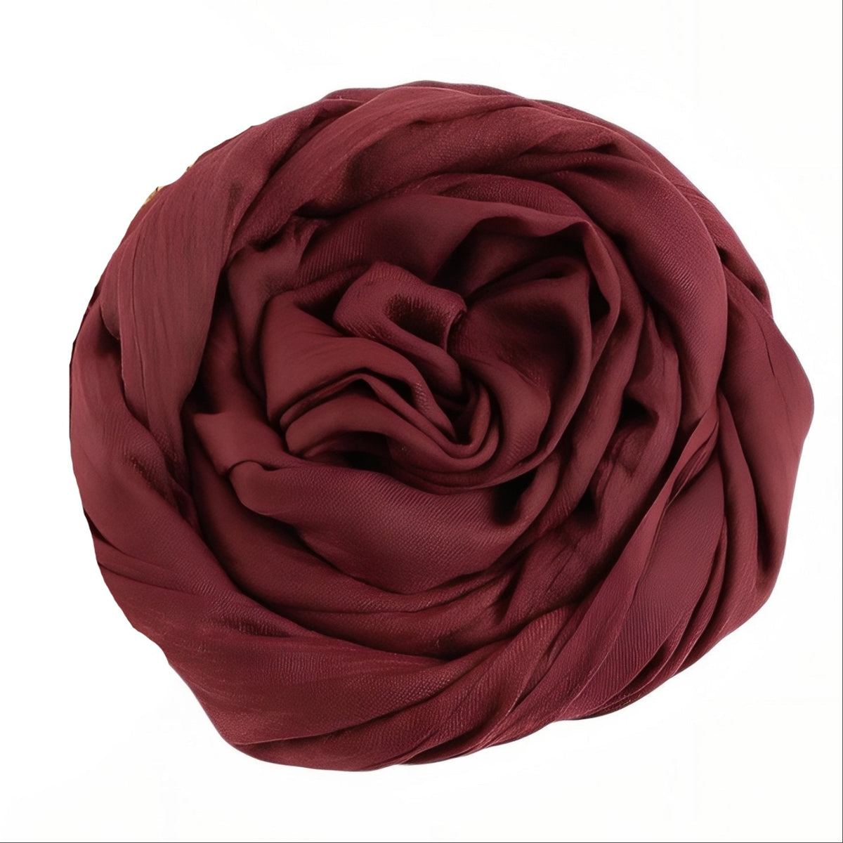 Chèche Coton De Lin Uni - Bordeaux - 195*95cm