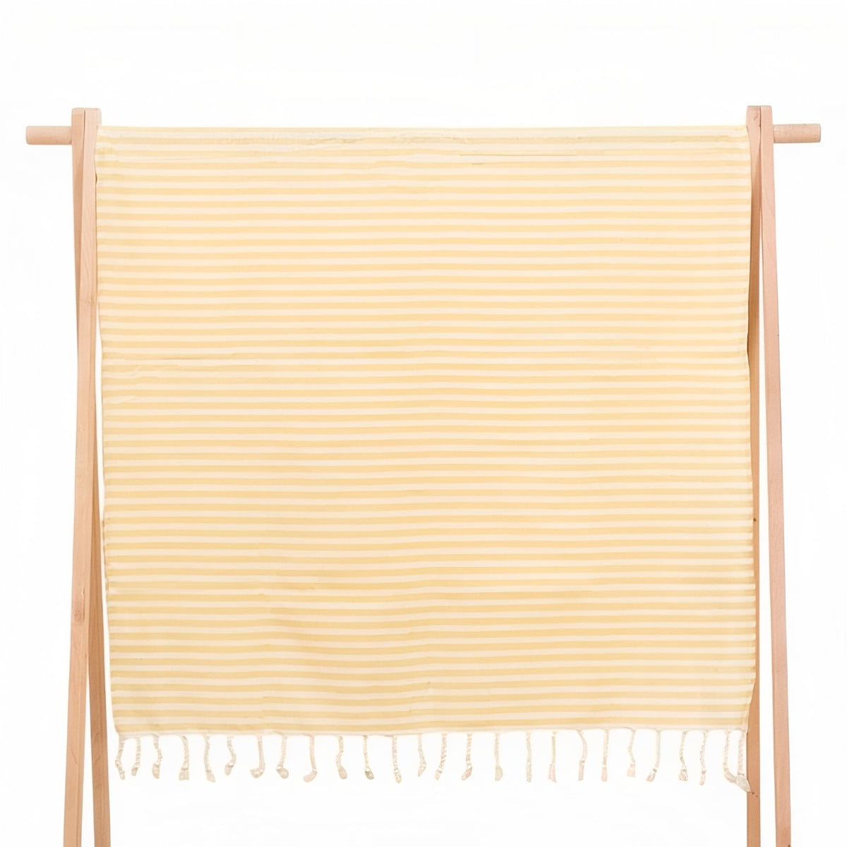 Fouta de Plage Coton - Jaune Clair - 100*180cm