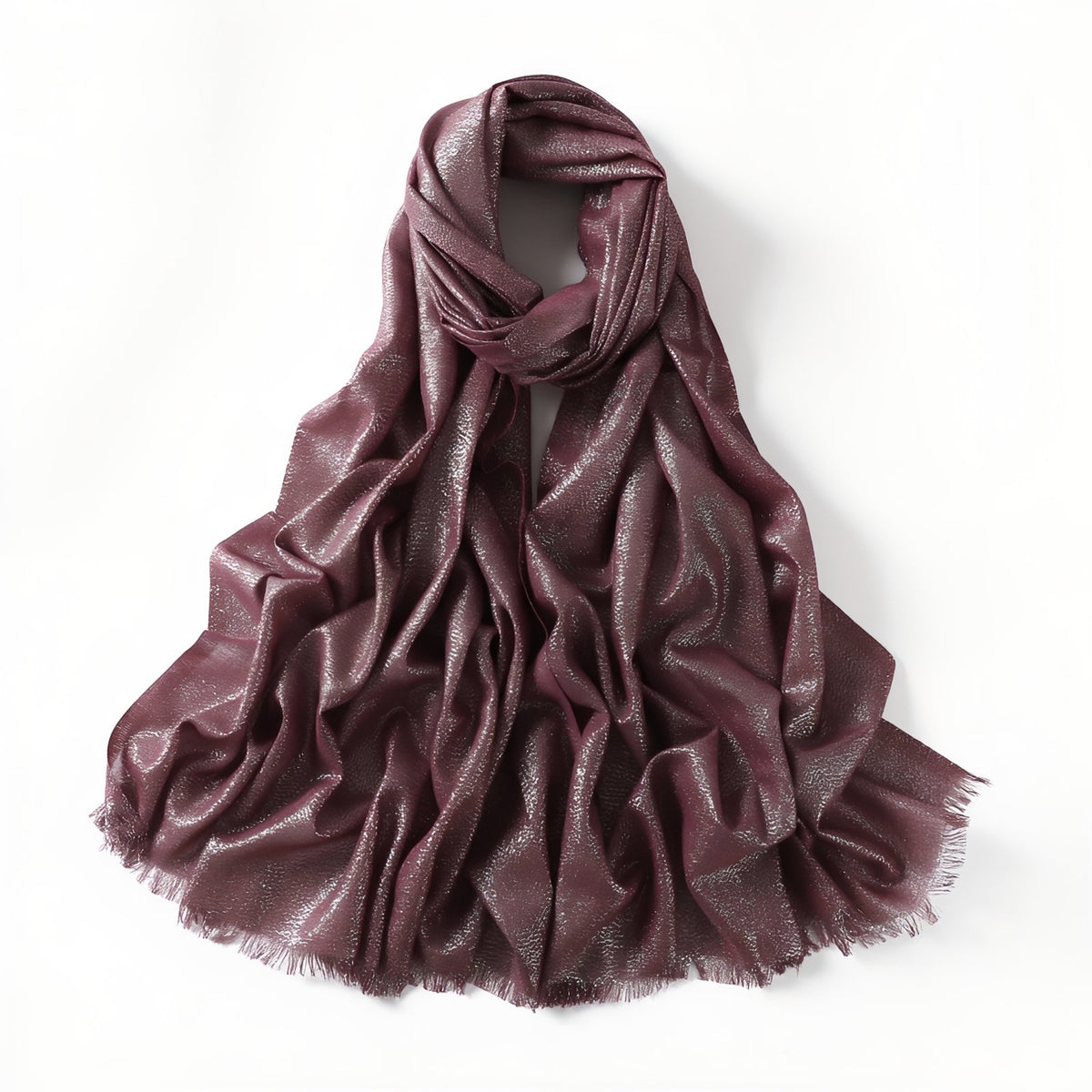 Echarpe Pailletée Femme - Pourpre - 200*80cm