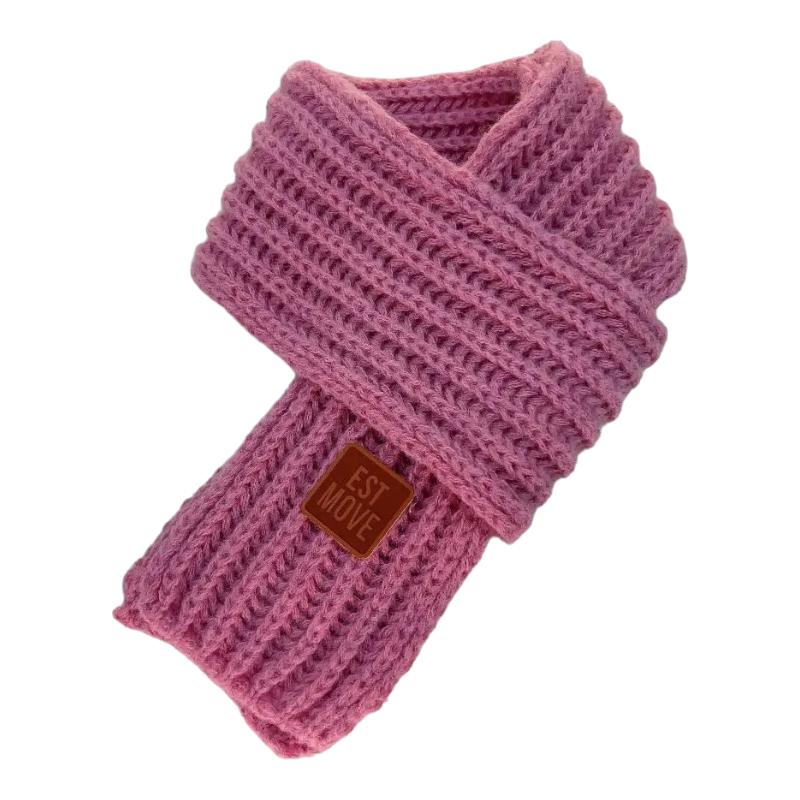 Echarpe Enfant Hiver Rose Poudré 122*9cm