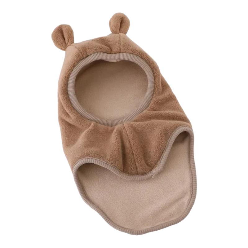 Cagoule Polaire Enfant Marron 0-5ans / 48-52cm