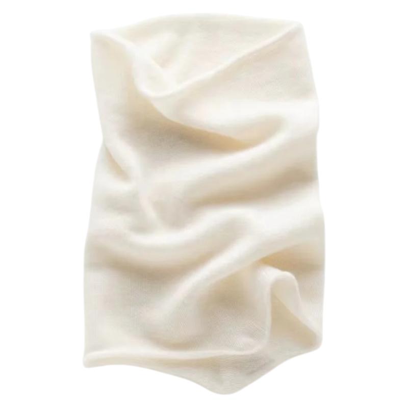 Cache Cou Cachemire Femme - Crème - 30*22cm