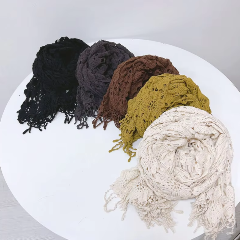 Echarpe Dentelle Crochet 