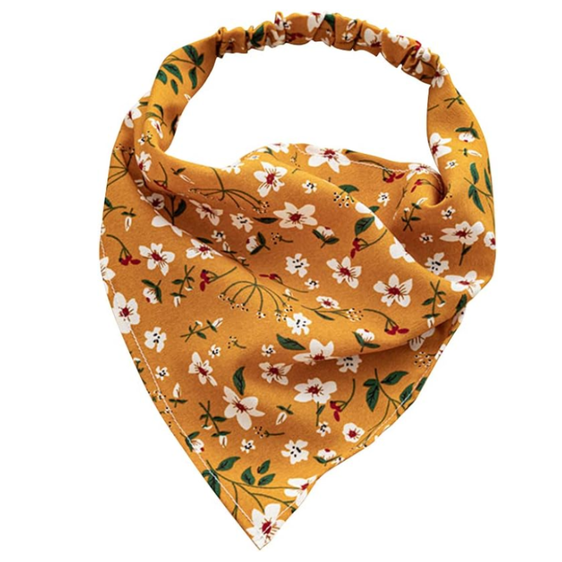 Bandeau Pour Les Cheveux Jaune Moutarde et Vert 