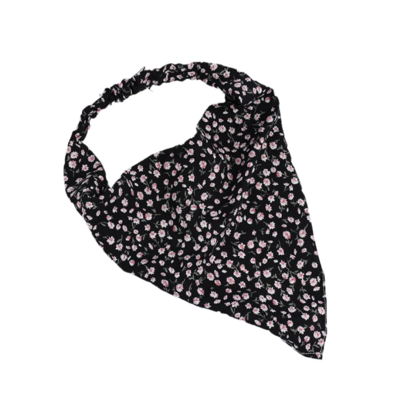 Bandeau Pour Les Cheveux Noir et Rose 