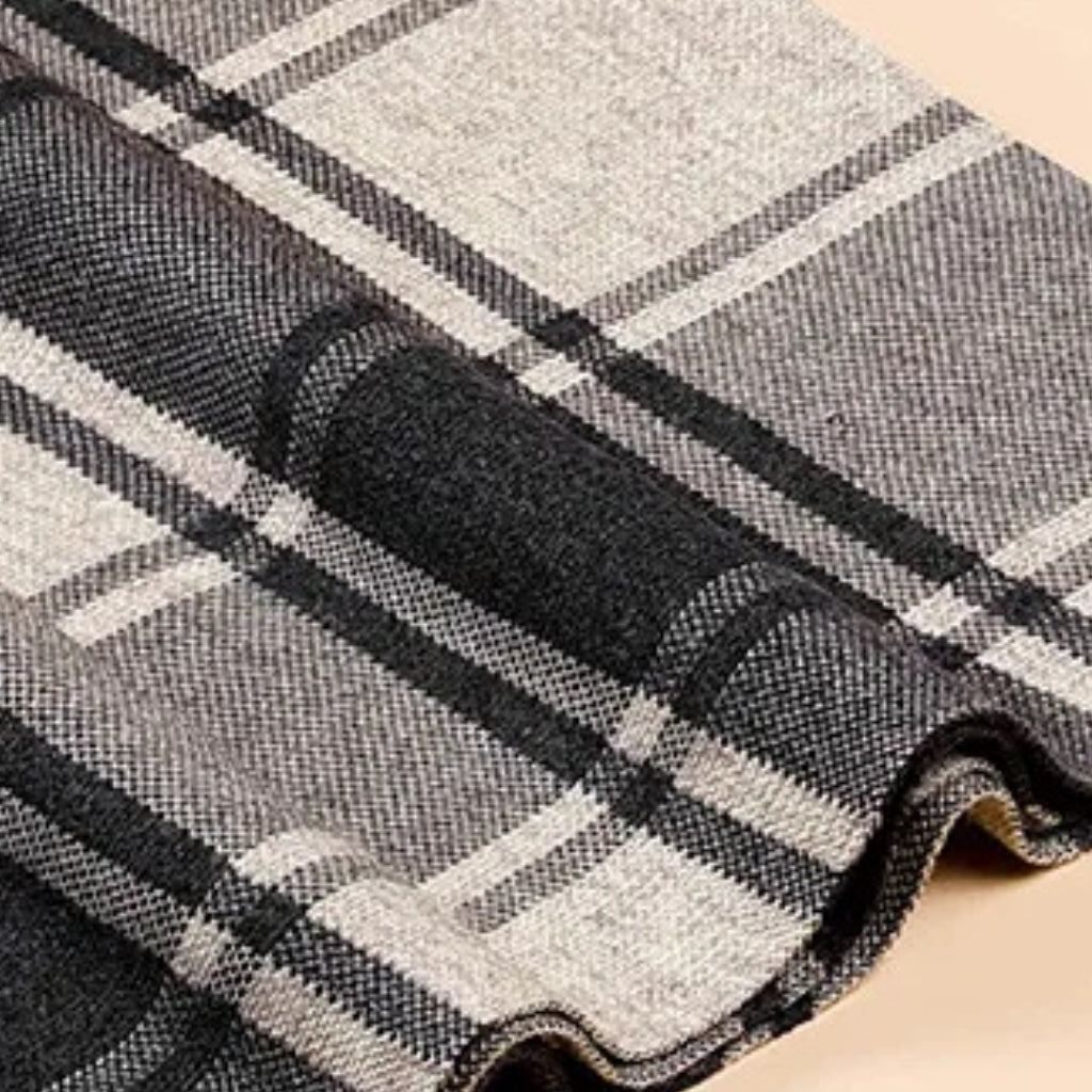 Echarpe pour Costume Homme gros plan motif écossais - Gris et Noir - Gris Clair et Gris Foncé - Gris Foncé et Noir - Noir et Nuances de Gris Clair - Gris Charbon et Noir - Beige et Bleu Marine - Gris Foncé et Gris Clair - Gris Foncé et Beige - Noir et Blanc - Noir et Nuances de Gris - Beige et Gris Foncé - Gris et Anthracite - Beige et Anthracite - Gris Sombre et Noir - Gris Sombre et Gris Clair - Beige et Charbon