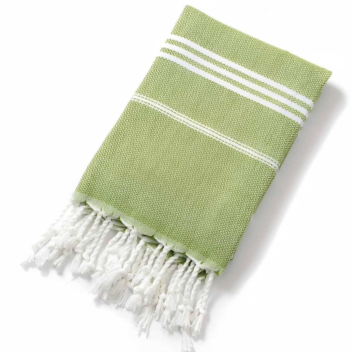 Serviette de Plage Fouta - Vert Olive - 90x180cm