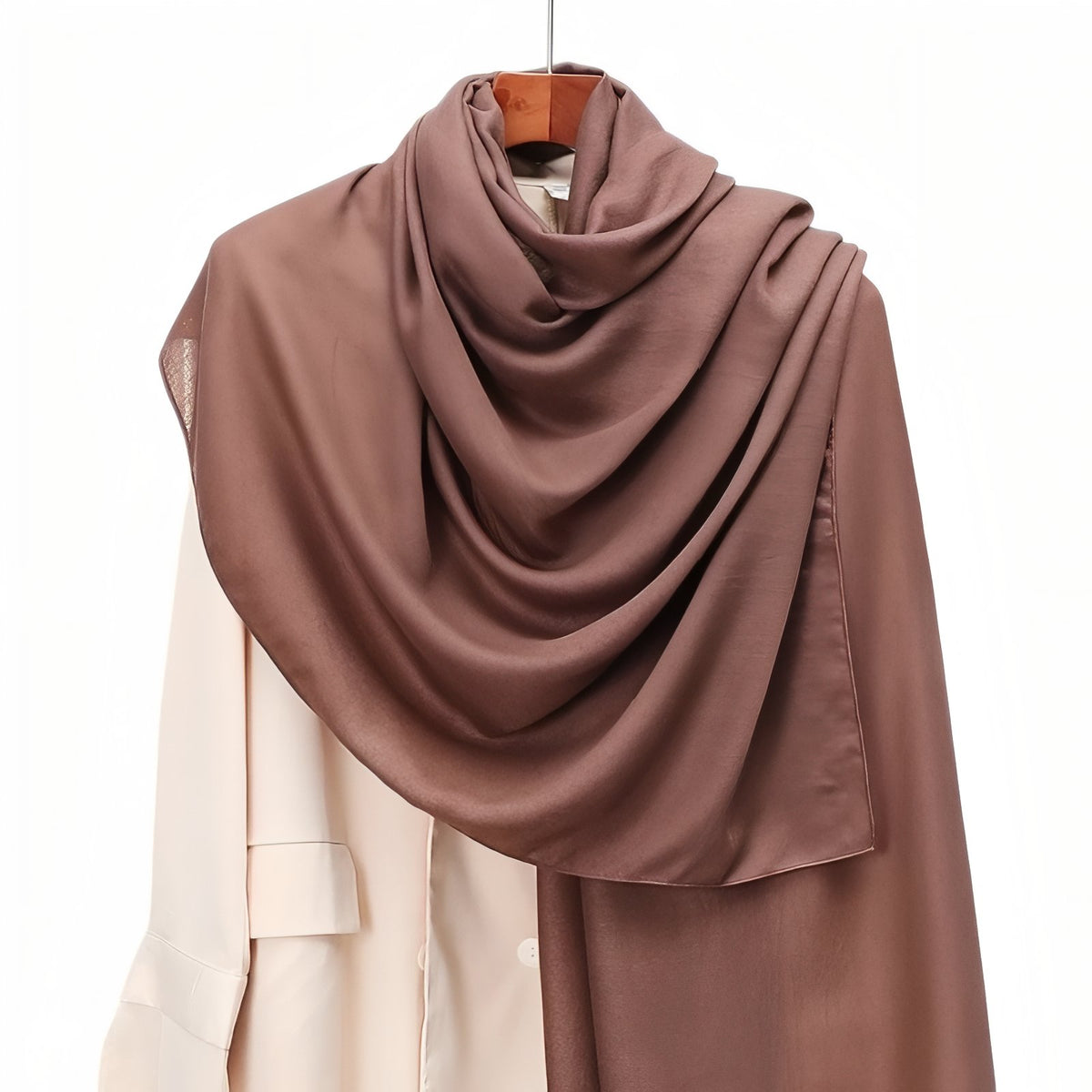 Etole Châle de Couleurs pour Mariage - Marron Chocolat - 80*180cm