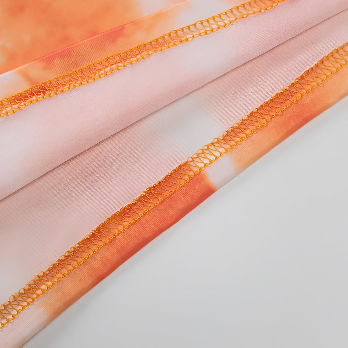 Robe Longue Eté Moulante détail couture - Orange