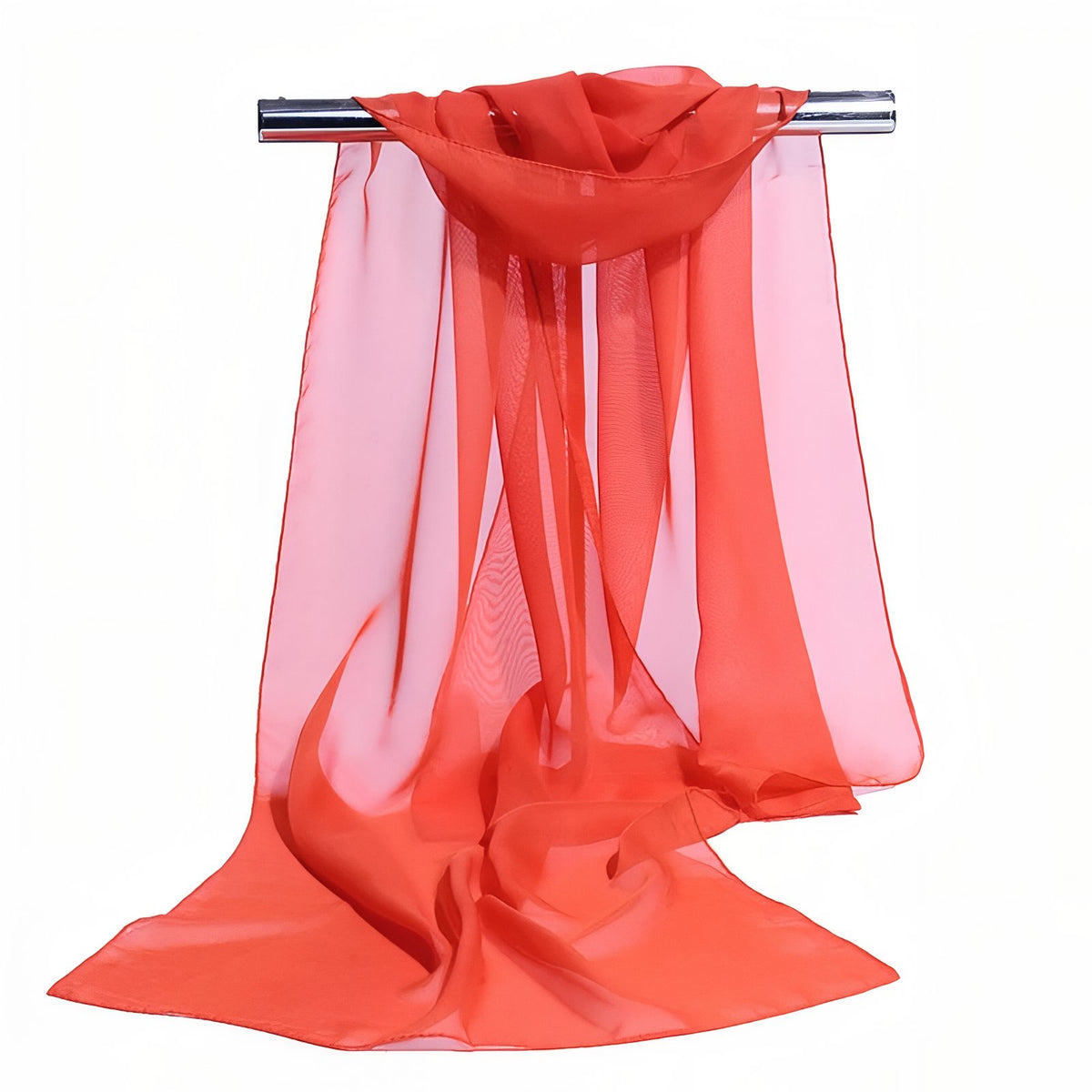 Châle de Soirée Femme - Orange - 160x50cm