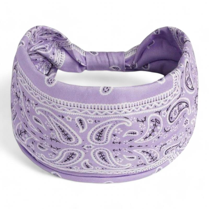 Bandana Bandeau Croisé Violet Clair 