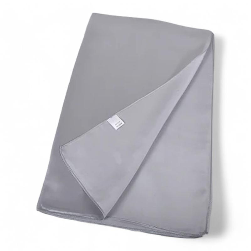 Foulard Soie Femme Chic Gris Clair 175*55cm