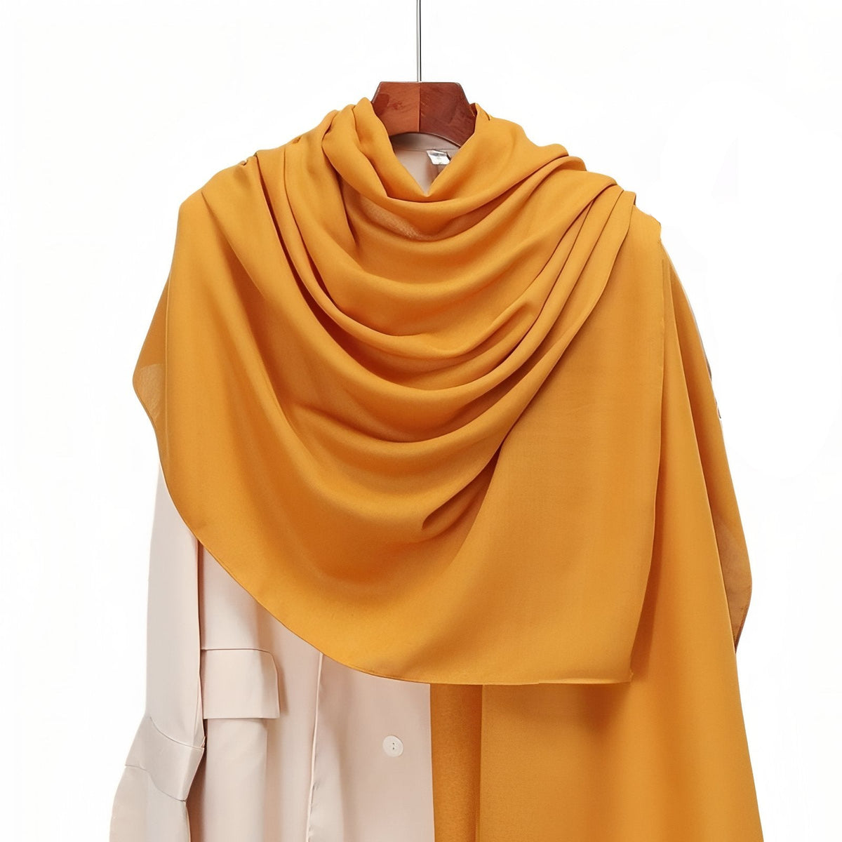 Etole Châle de Couleurs pour Mariage - Jaune Moutarde - 80*180cm