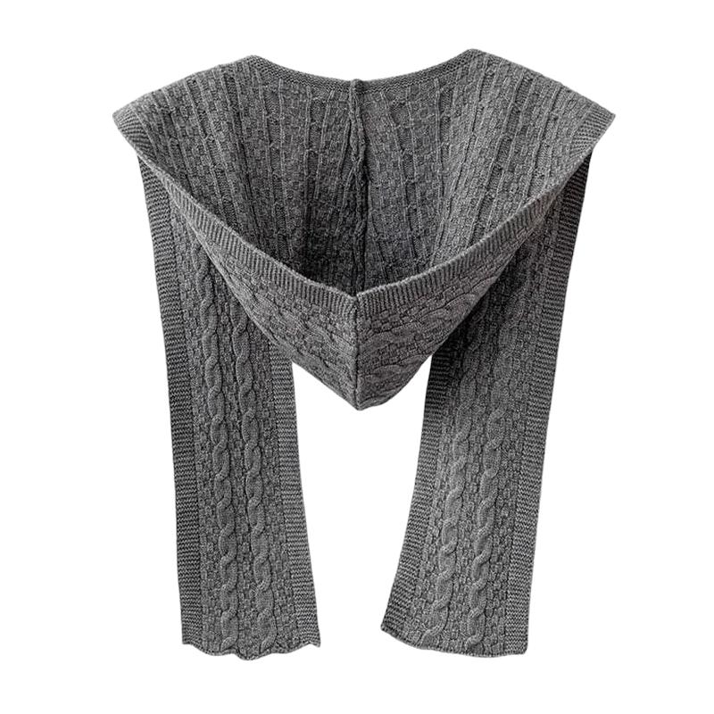 Echarpe à Capuche Adulte Gris Foncé 