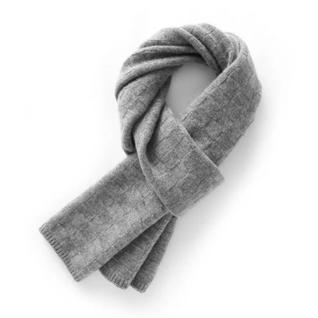 Écharpe Cachemire Luxe Femme - Gris Clair - 160*25cm