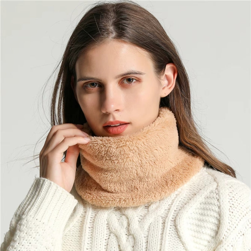 Cache Cou Fausse Fourrure portée à la main - Beige Clair - Noir Ébène - Crème - Gris Foncé - Bordeaux - Bleu Marine