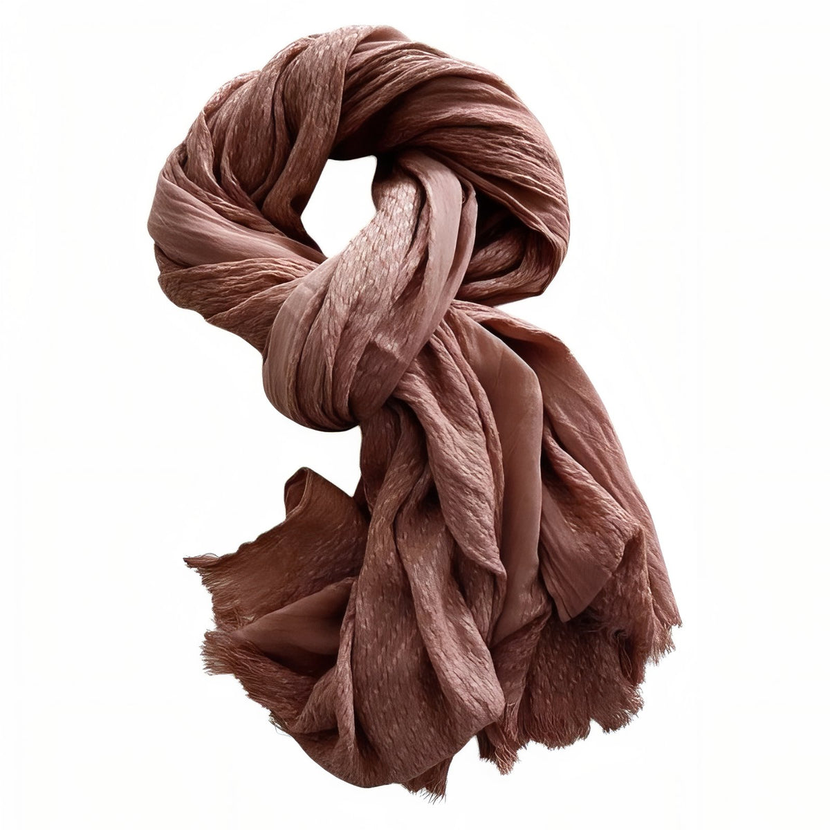 Chèche Coton Crêpé - Rose Poudré - 200*90cm