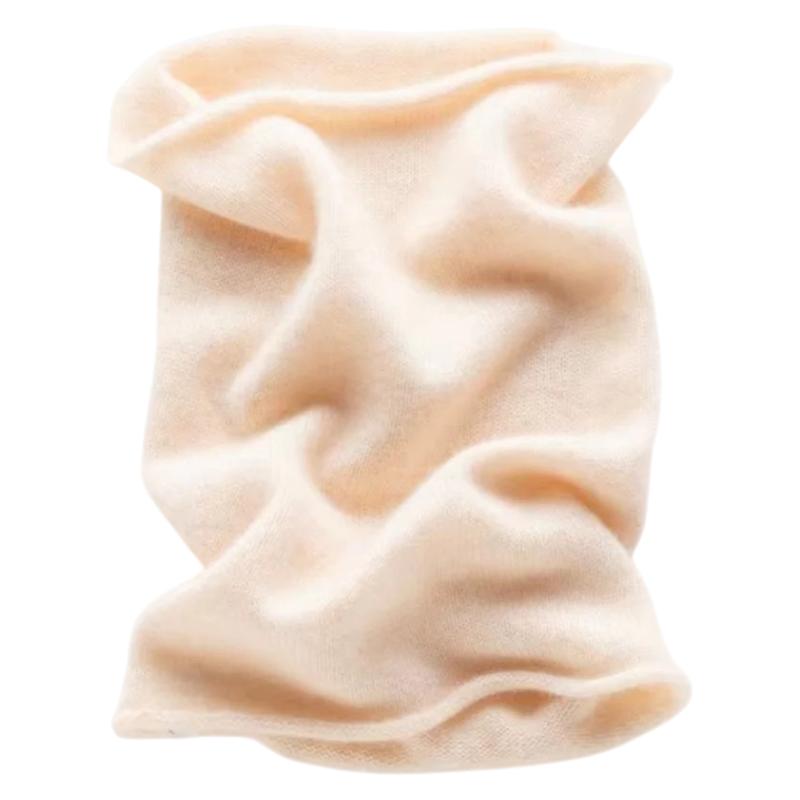 Cache Cou Cachemire Femme - Pêche Clair - 30*22cm