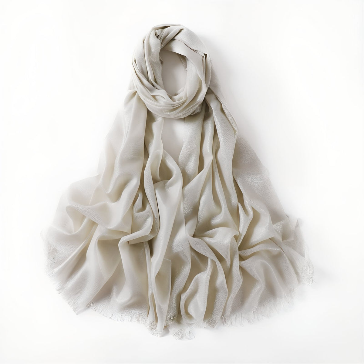Echarpe Pailletée - Beige Argenté - 200*80cm