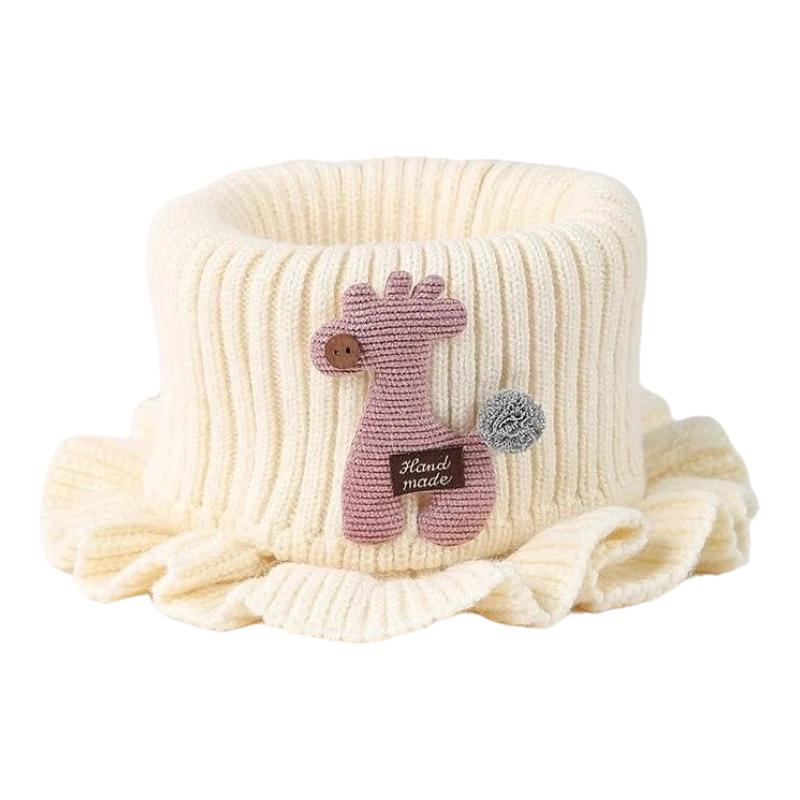 Cache Cou Enfant Fille Beige et Rose 