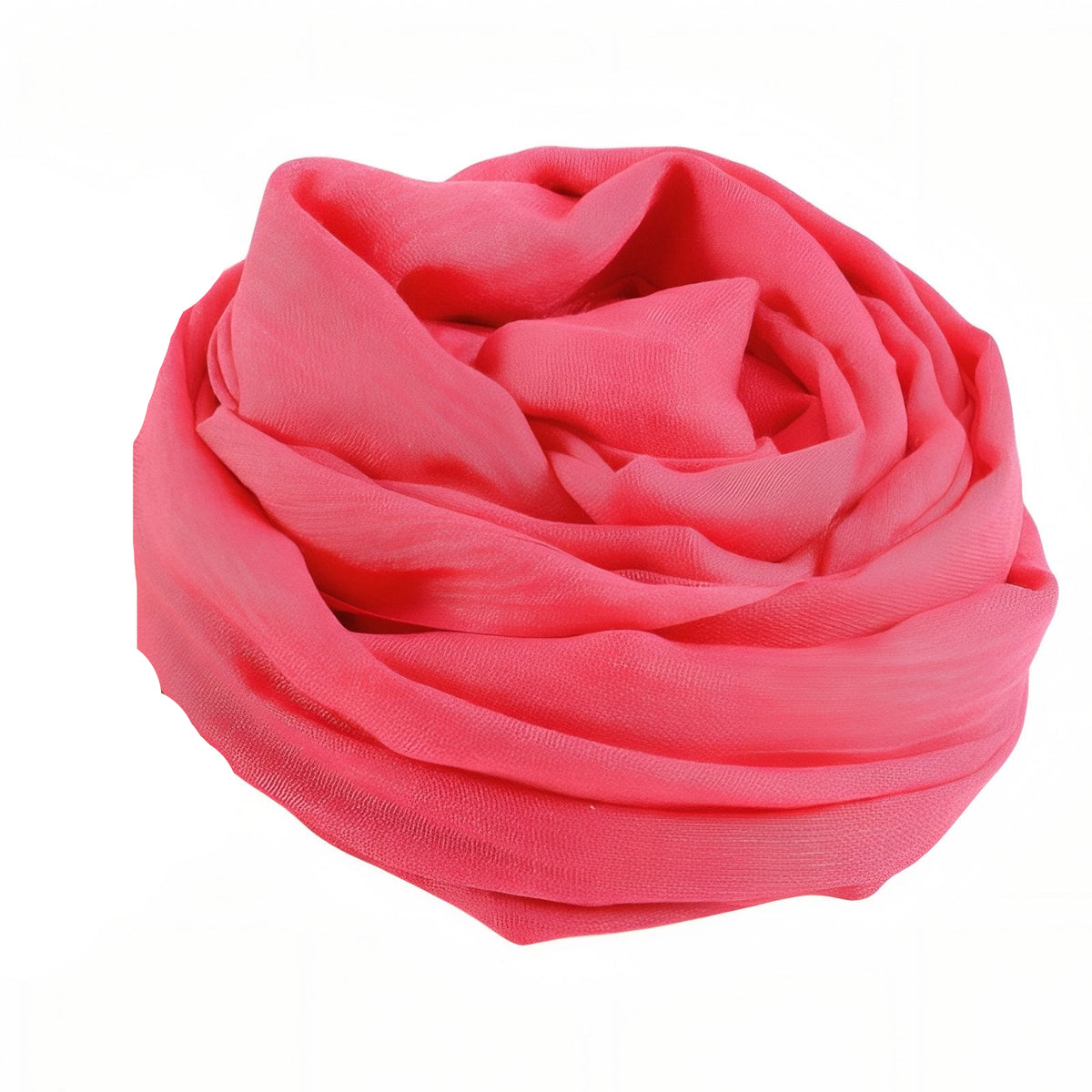 Chèche Coton De Lin Uni - Corail - 195*95cm